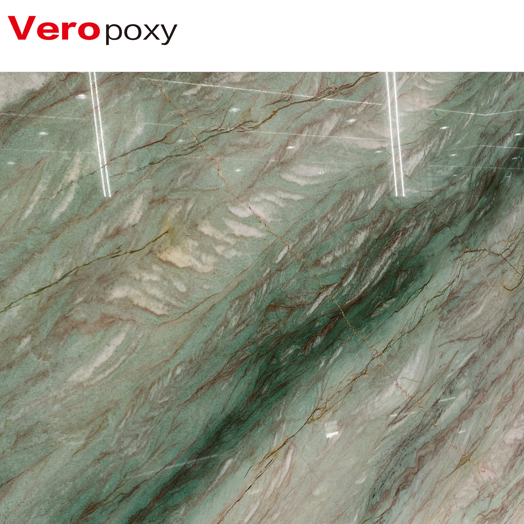 UV-stabilized epoxy resin for marble coatings